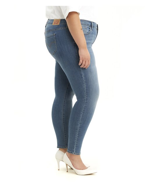 Jeans skinny Levi's 711 lavado stone wash corte media cintura para mujer en  Liverpool