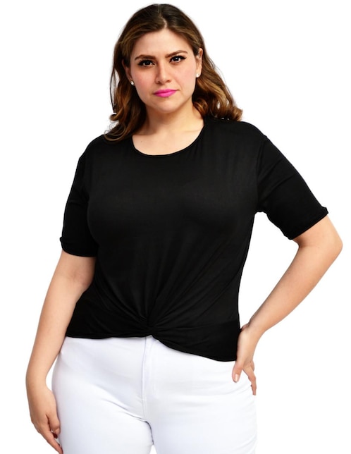 Blusa Roman Fashion manga corta para mujer