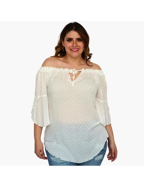 Blusa manga 3/4 para mujer