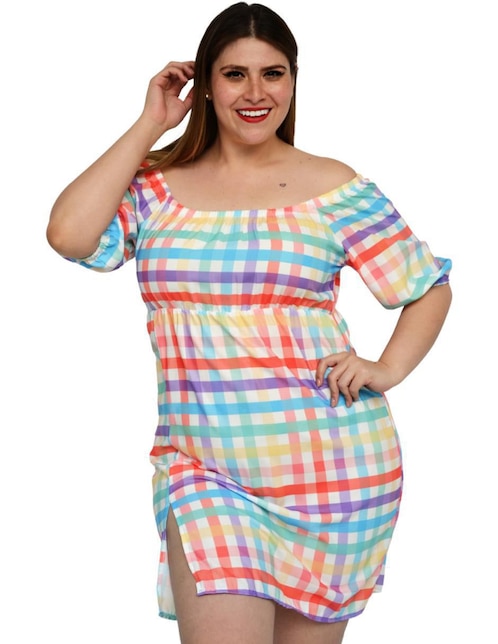 Vestido a la rodilla casual para mujer 1
