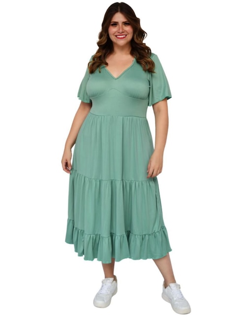 Vestido midi casual Roman Fashion para mujer