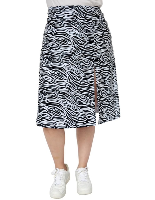 Falda midi con pretina 1