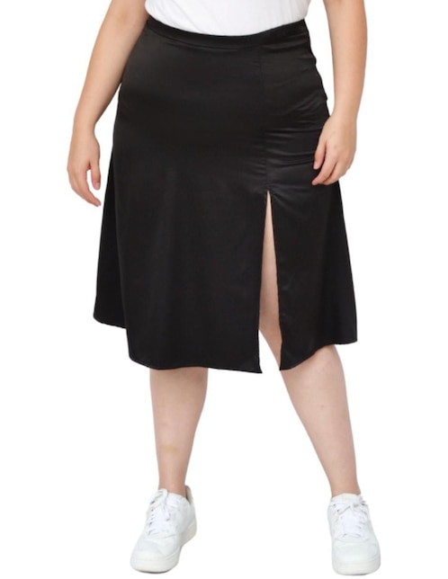 Falda midi con pretina 1