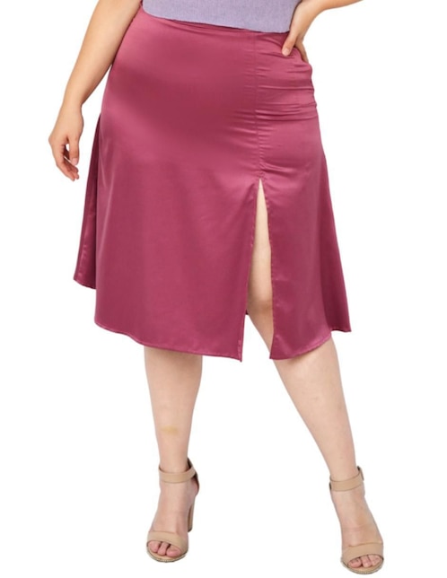 Falda midi con pretina 1