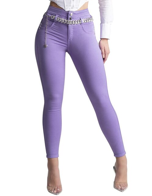 Jeans super skinny Seven Jeans 9444stob corte cintura alta para mujer