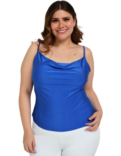 Blusa Roman Fashion sin manga para mujer