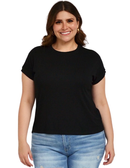 Playera manga corta Balam cuello redondo para mujer