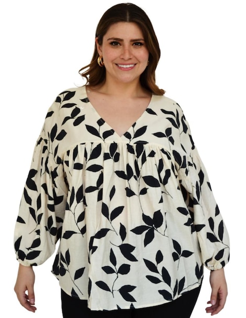 Blusa Roman Fashion manga larga para mujer