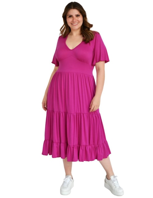 Vestido midi casual Roman Fashion para mujer