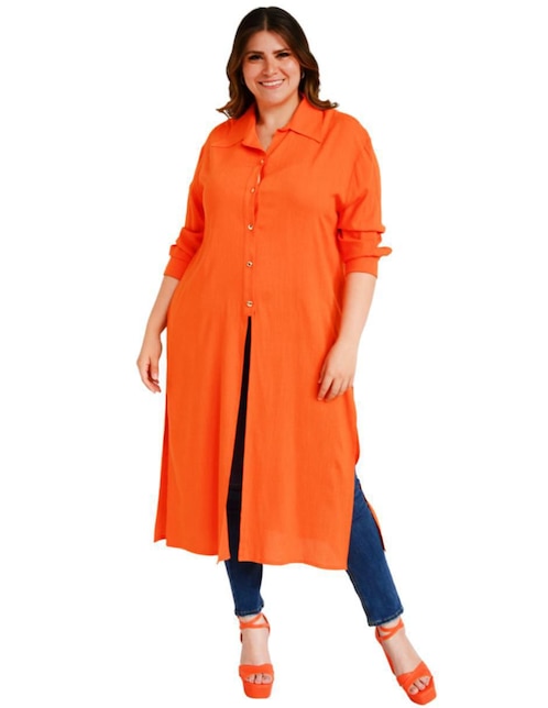 Blusa camisera manga 3/4 para mujer 1