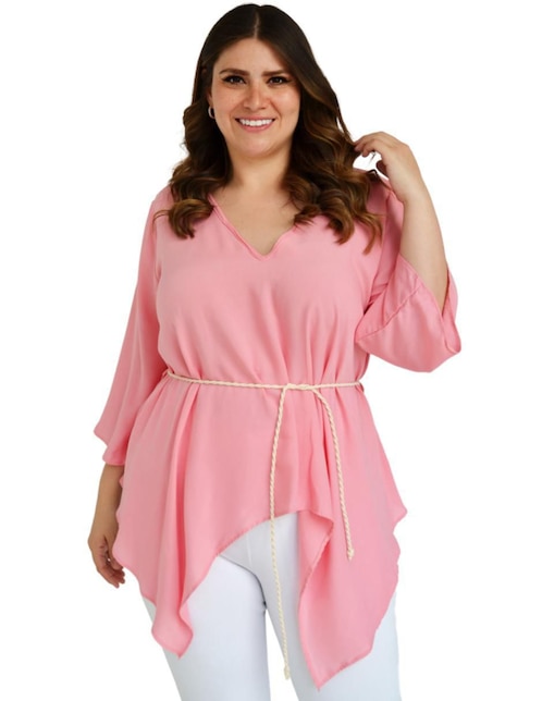Blusa Roman Fashion manga 3/4 para mujer