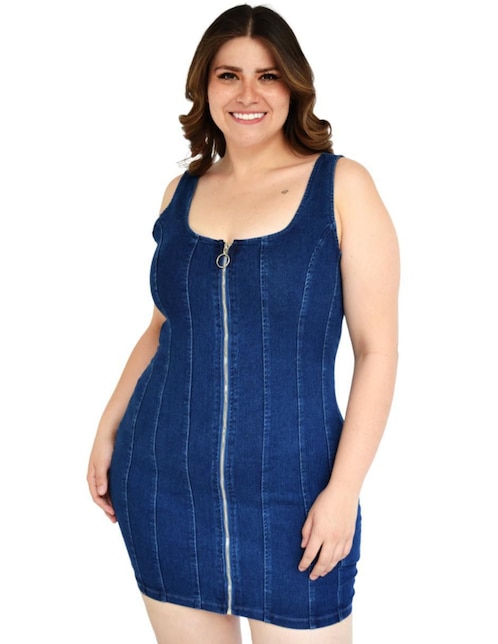 Vestido mini de fiesta escote regular 1