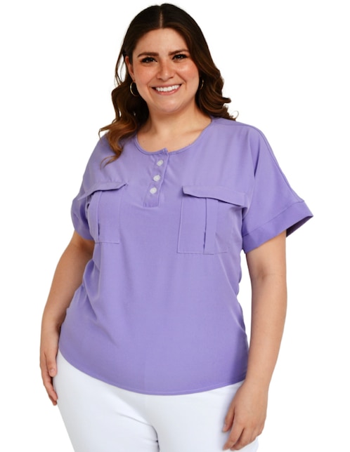 Blusa manga corta para mujer 1