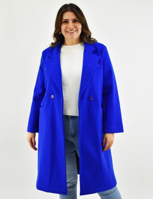 Abrigo Roman Fashion cruzado para mujer