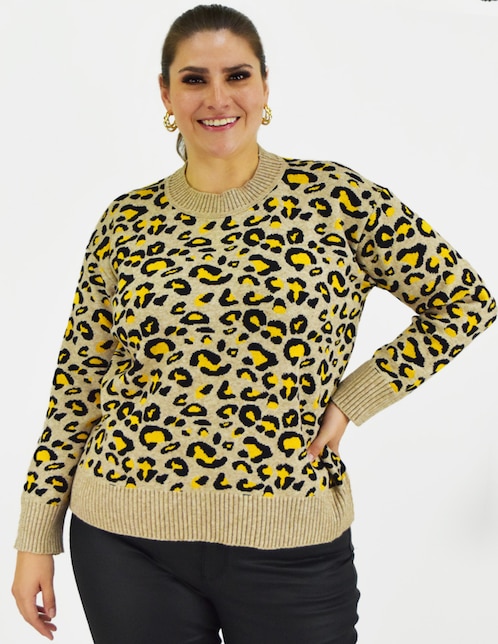 Suéter Roman Fashion cuello redondo para mujer