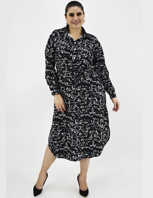 Vestido midi casual Roman Fashion para mujer
