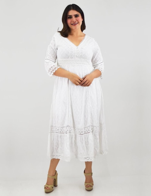 Vestido midi casual Roman Fashion para mujer