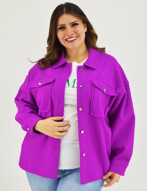 Abrigo Roman Fashion abierto para mujer