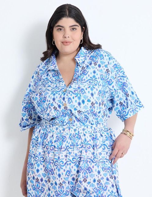 Blusa manga corta para mujer 1