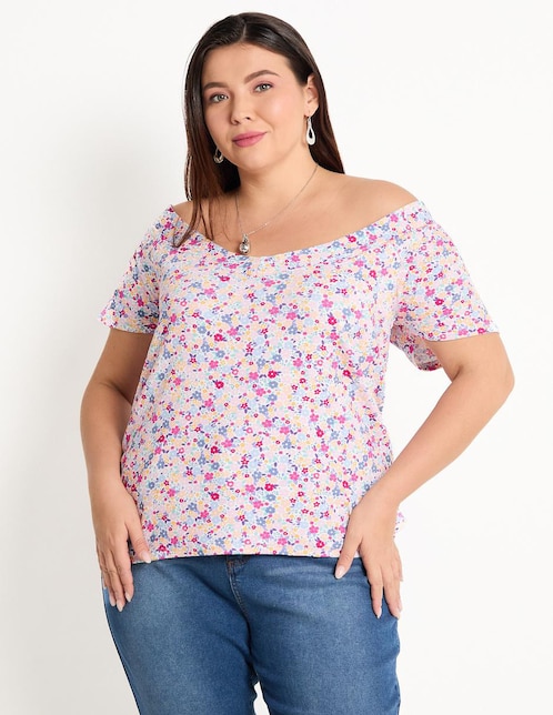 Blusa manga corta para mujer 1
