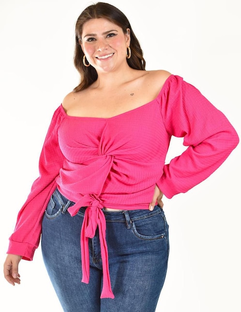 Blusa Roman Fashion manga larga para mujer