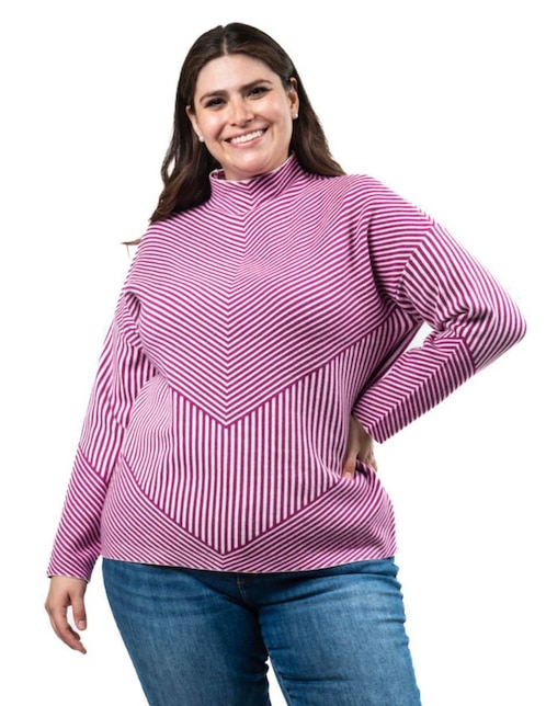 Suéter Roman Fashion cuello alto para mujer