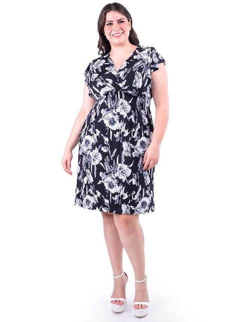 Vestido arriba rodilla casual para mujer 1
