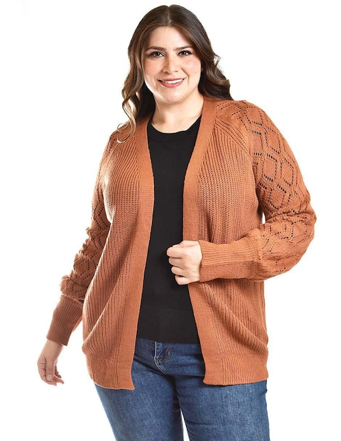 Suéter Roman Fashion cuello abierto para mujer