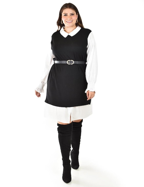 Vestido a la rodilla casual Roman Fashion para mujer