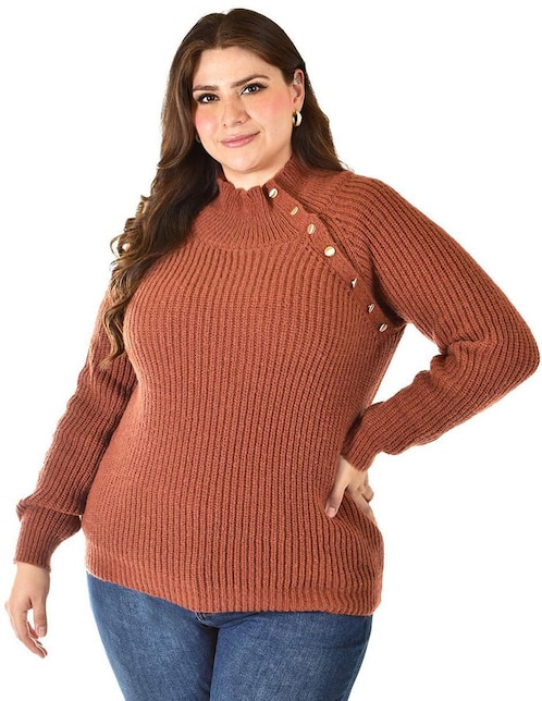 Suéter cuello alto para mujer 1