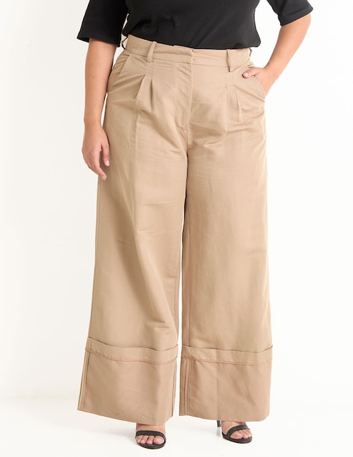 Pantalón relaxed amplio para mujer 1