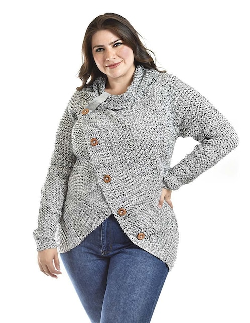 Suéter cuello redondo para mujer 1