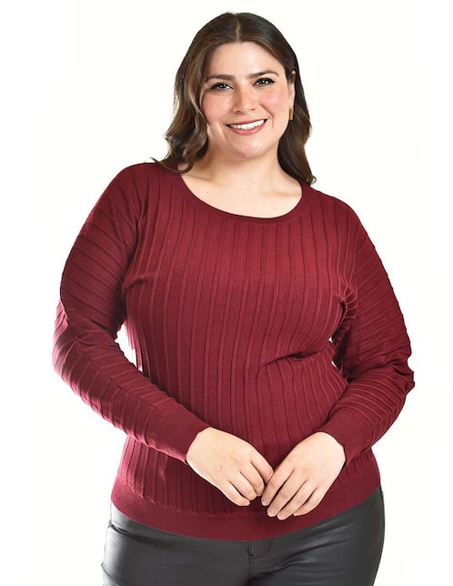 Suéter Roman Fashion cuello redondo para mujer
