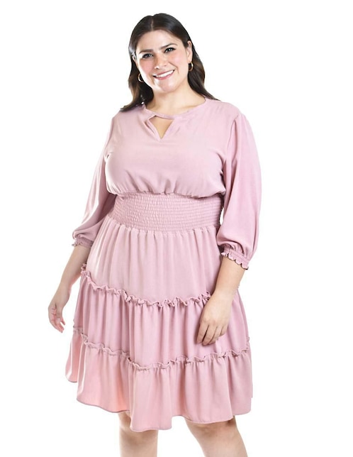 Vestido a la rodilla casual Roman Fashion para mujer