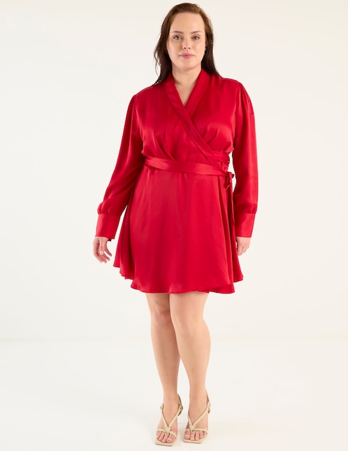 Vestido corto de fiesta Map escote v