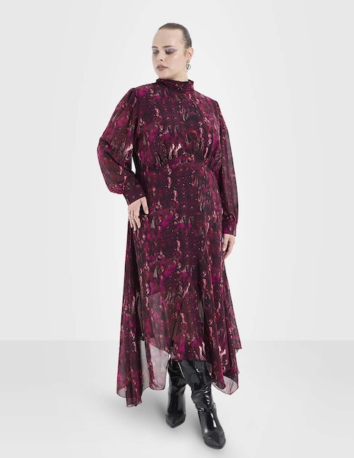 Vestido largo formal Map para mujer