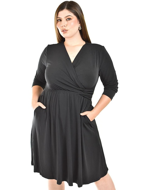 Vestido a la rodilla casual Roman Fashion para mujer