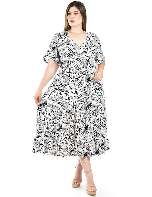Vestido midi casual Roman Fashion para mujer