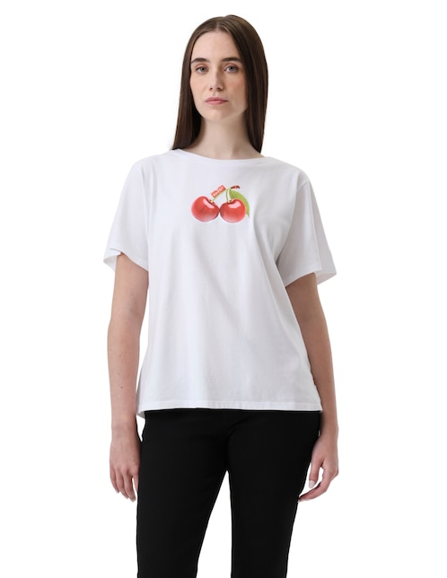 Playera manga corta cuello redondo para mujer 1