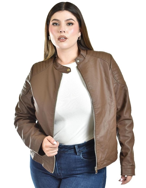 Chamarra Roman Fashion impermeable para mujer