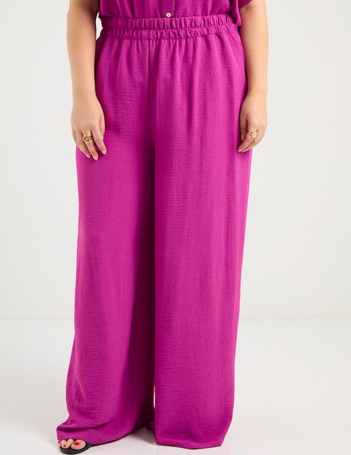 Pantalón acampanado amplio para mujer 1