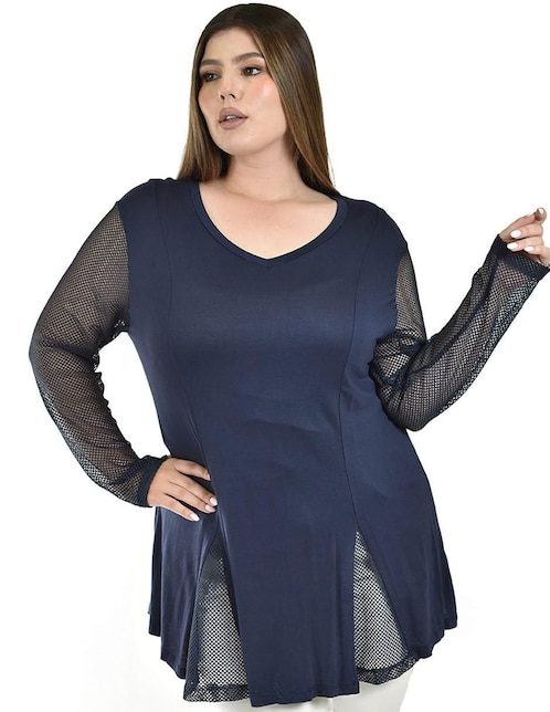 ROMAN FASHION Blusa Roman Fashion manga larga para mujer