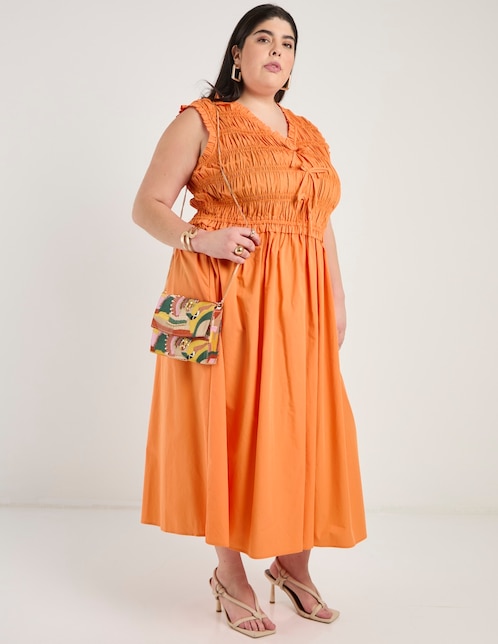 Vestido crop casual Map para mujer