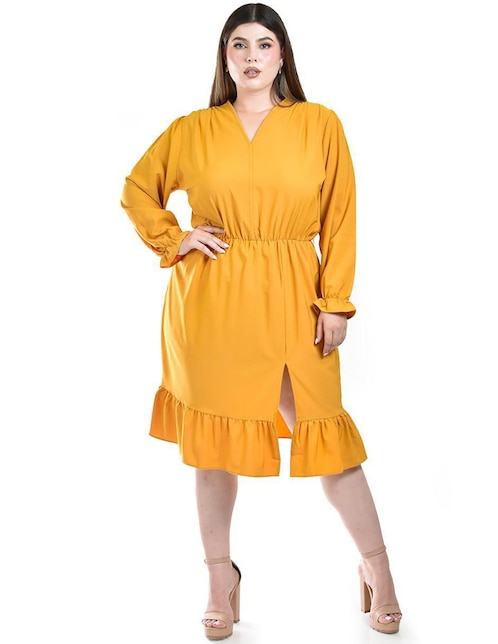 Vestido a la rodilla casual para mujer 1