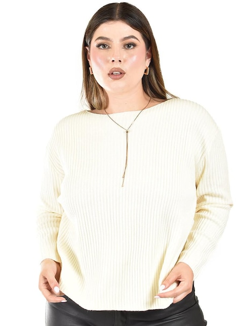 Suéter Roman Fashion cuello ojal para mujer