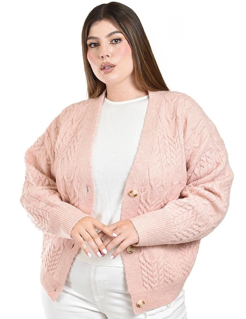 Suéter cuello V para mujer 1