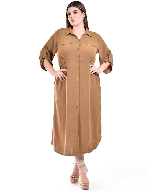 Vestido midi casual Roman Fashion para mujer