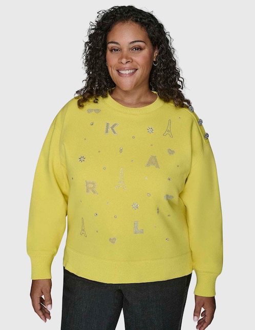 Suéter cuello redondo para mujer 1