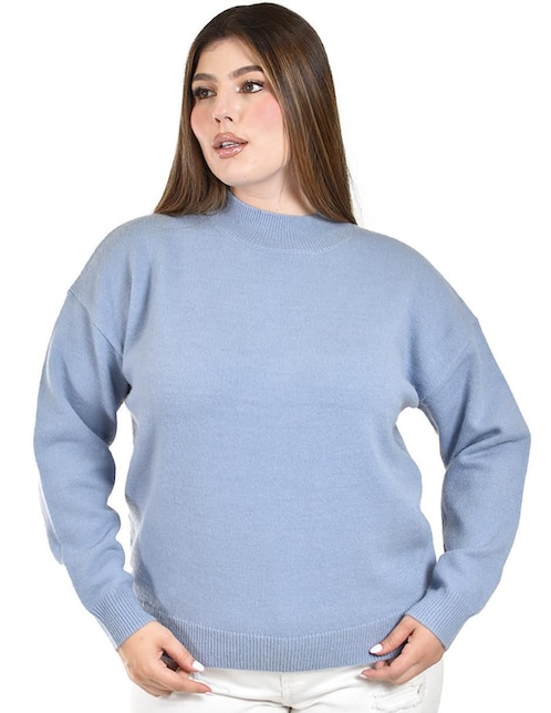 Suéter cuello redondo para mujer 1