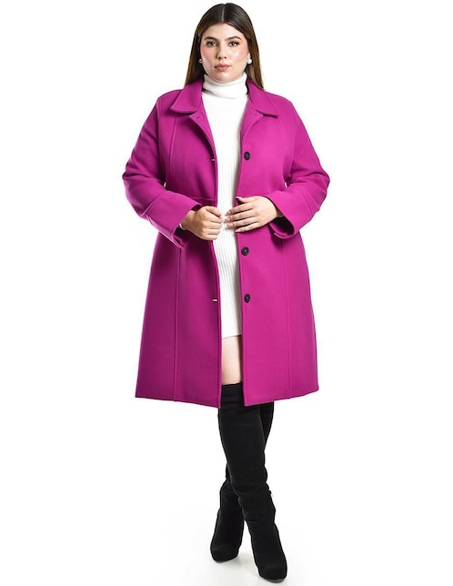 Abrigo Roman Fashion abierto para mujer